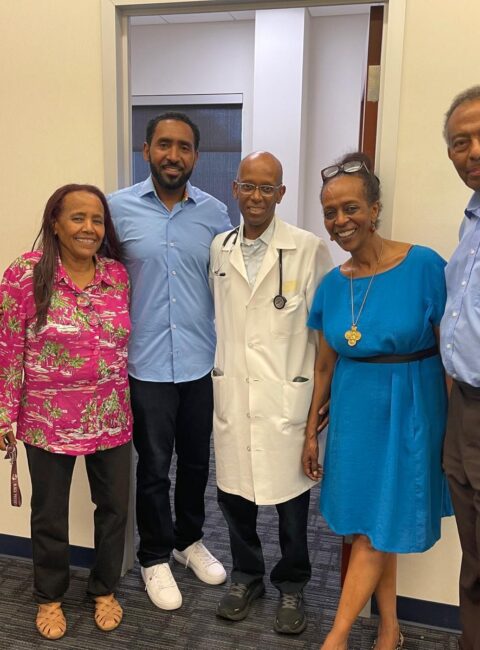 Dr Amde with Ethiopian community center team 2