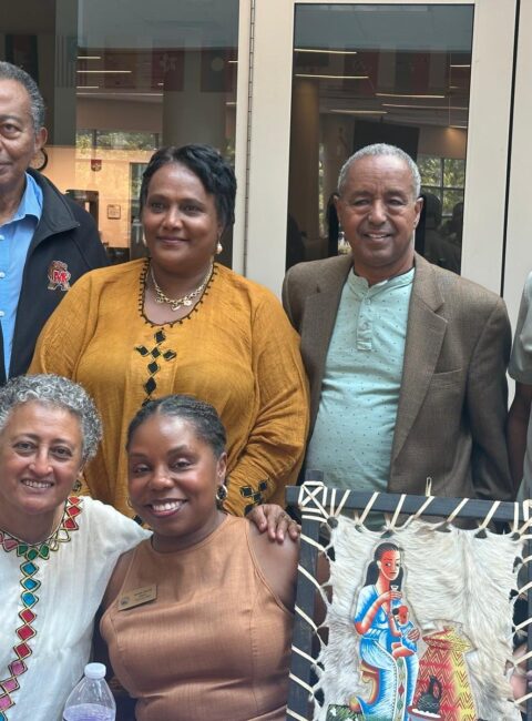 Dr Amde with Ethiopian community center team